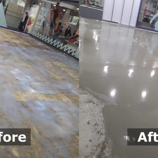 Self Leveling Before/After: Anytime Fitness (Taman Jurong)