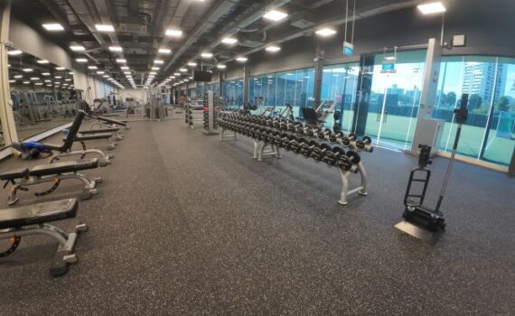 Gymflexx Rubber Gym Flooring Site: ActiveSG Hockey Village Gym @ Boon Lay