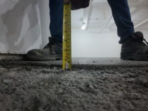 cement screed Height