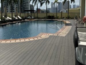 Outdoor Decking, Hermada WPC Decking Site: Grand Copthrone Waterfront Hotel