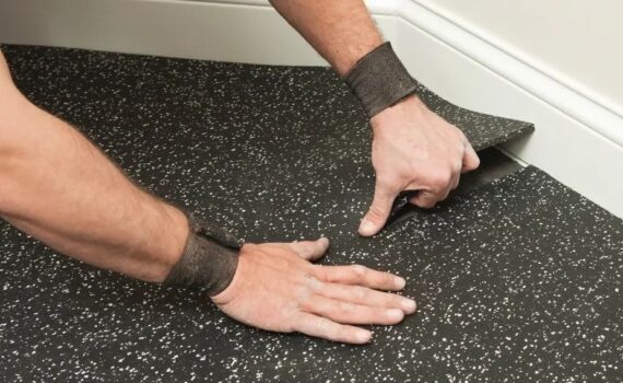 How do you install gym flooring?